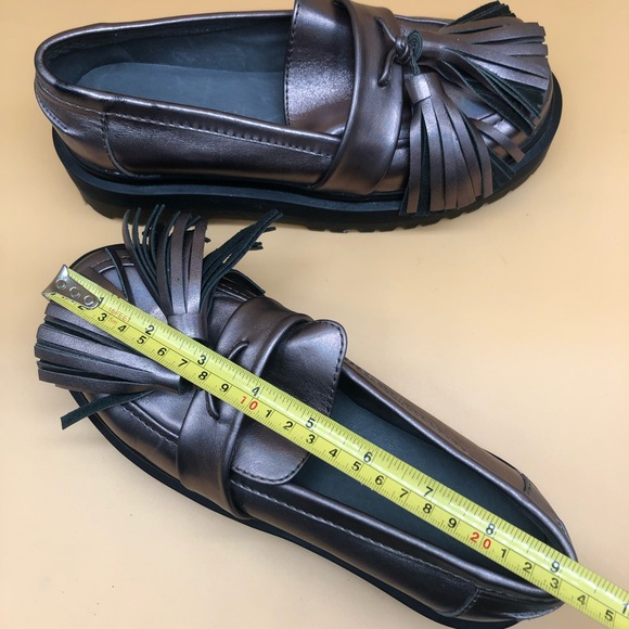 Antiqued Iridescent Loafers soles like Doc Martens - Picture 2 of 6